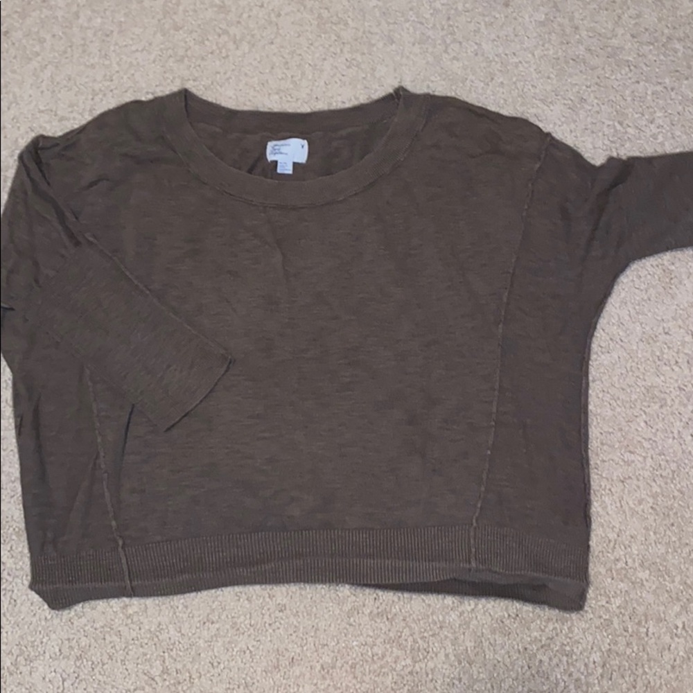 Olive crop top